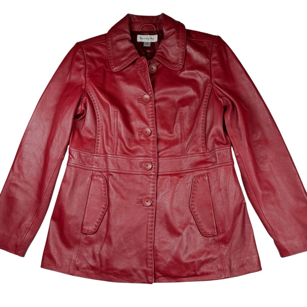 Vintage Preston & York Lamb Leather Jacket, S